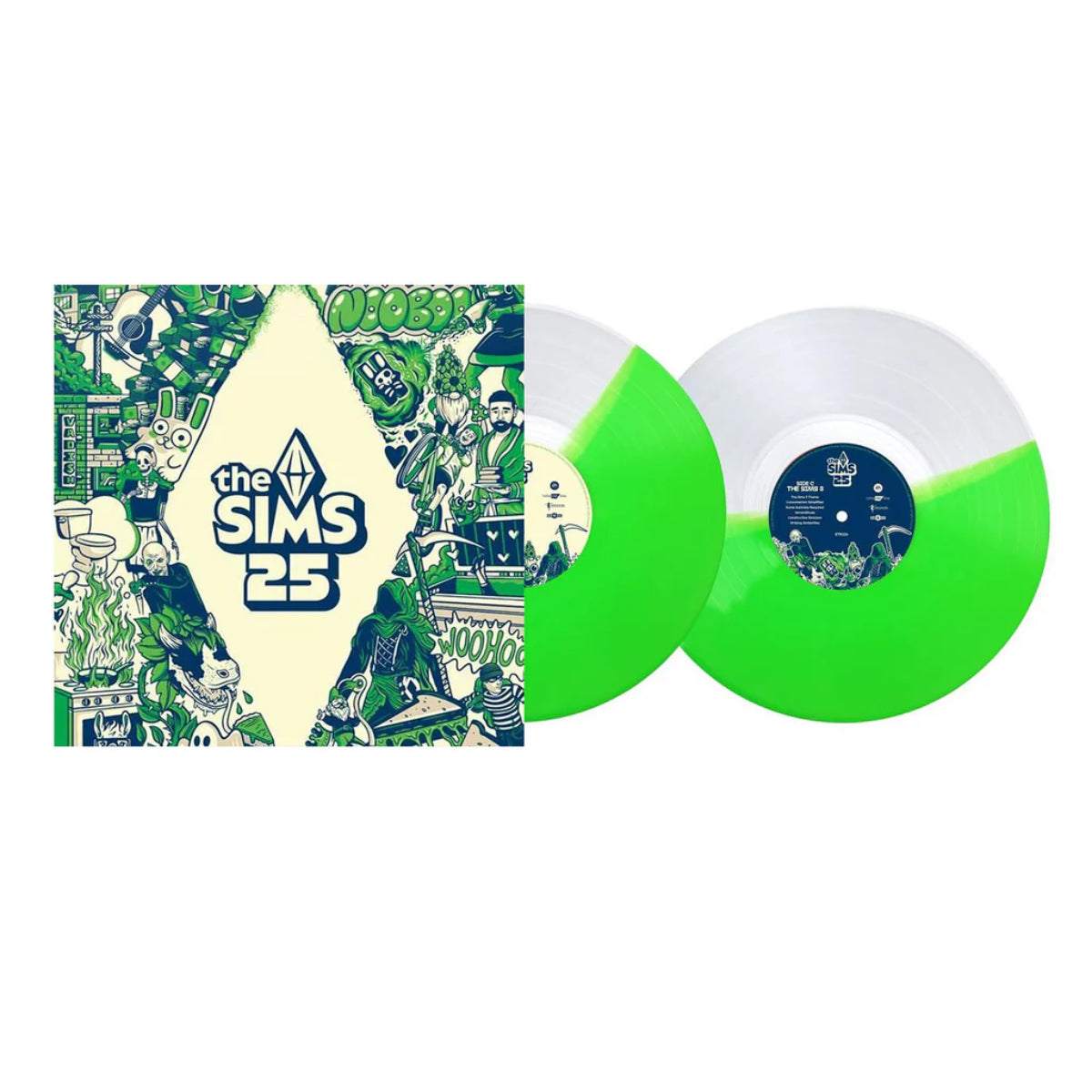 The Sims (25th Soundtrack) Limited Edition Clear & Neon Vinyl 2LP