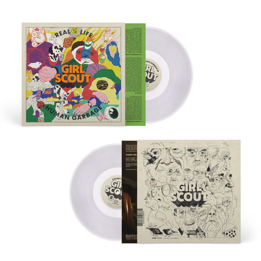 Real Life Human Garbage / Granny Music: Limited Clear Vinyl LP
