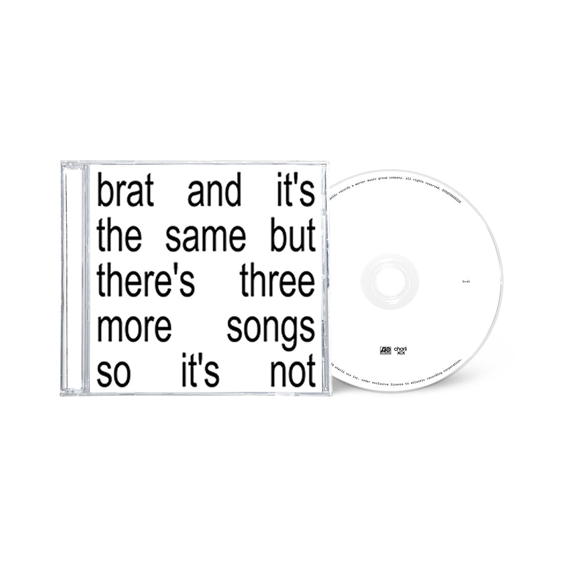 brat and it’s the same but there’s three more songs so it’s not: CD