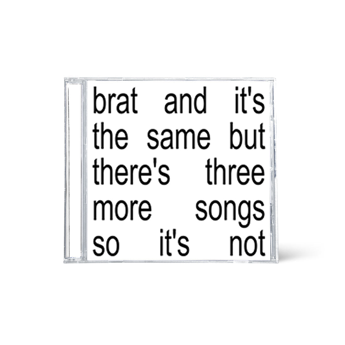 brat and it’s the same but there’s three more songs so it’s not: CD