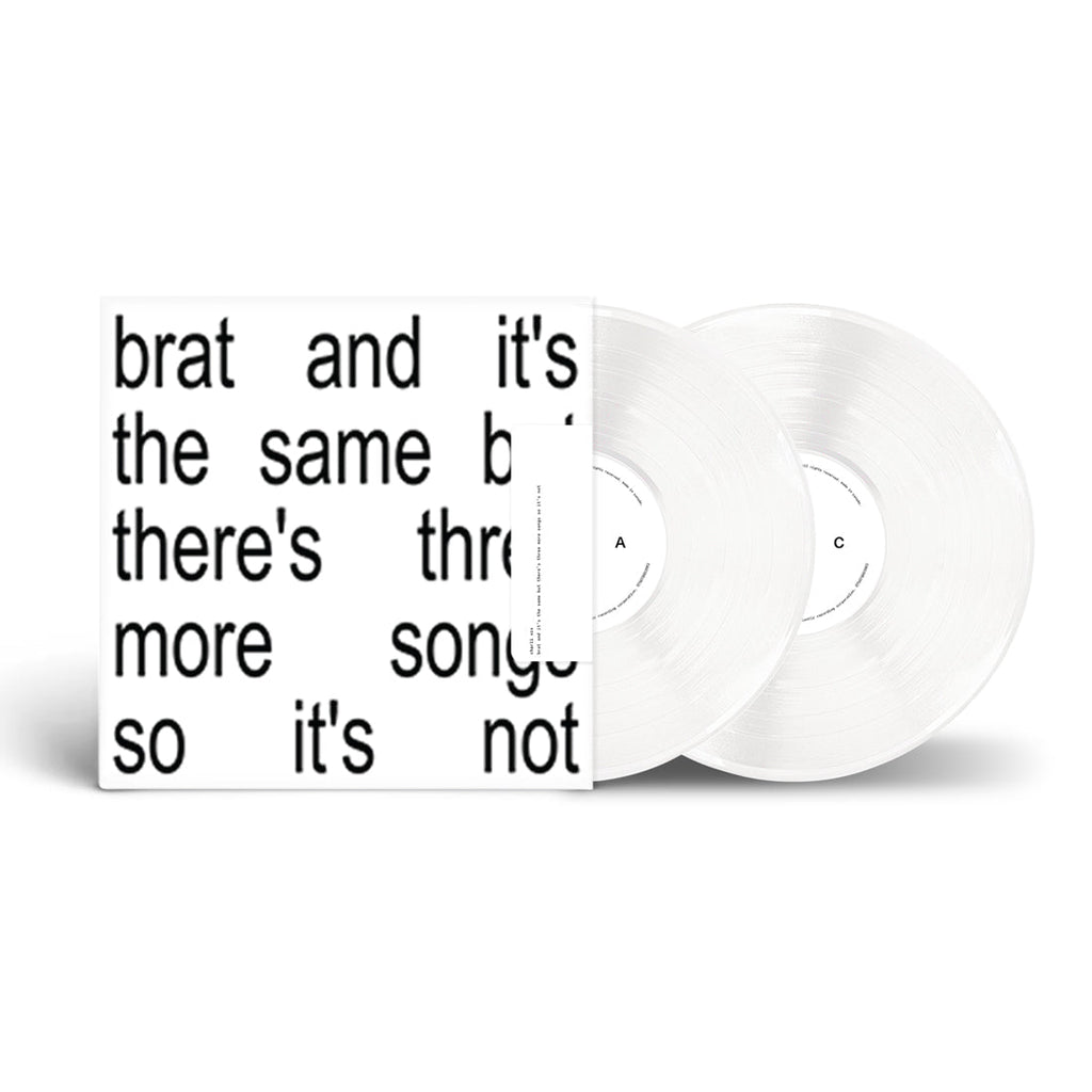 brat and it’s the same but there’s three more songs so it’s not: White Vinyl 2LP