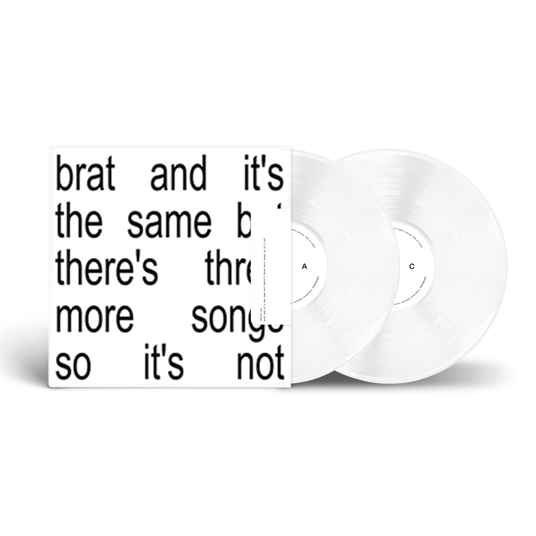 brat and it’s the same but there’s three more songs so it’s not: White Vinyl 2LP