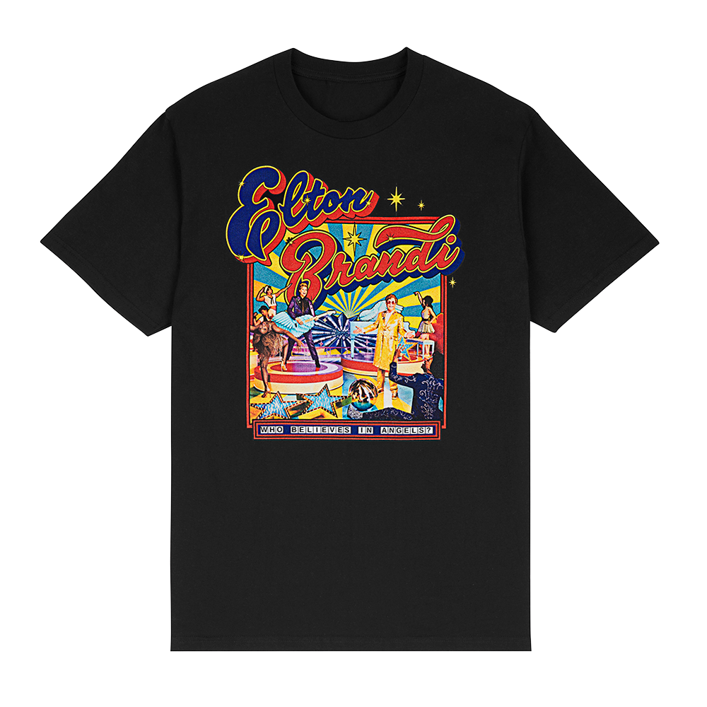 Who Believes In Angels? Album Cover Black T-shirt