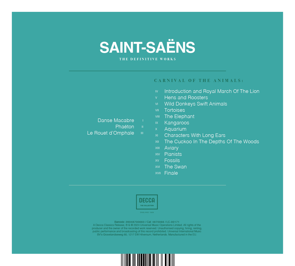 Saint-Saëns – The Definitive Works (Decca - The Collection): Vinyl LP