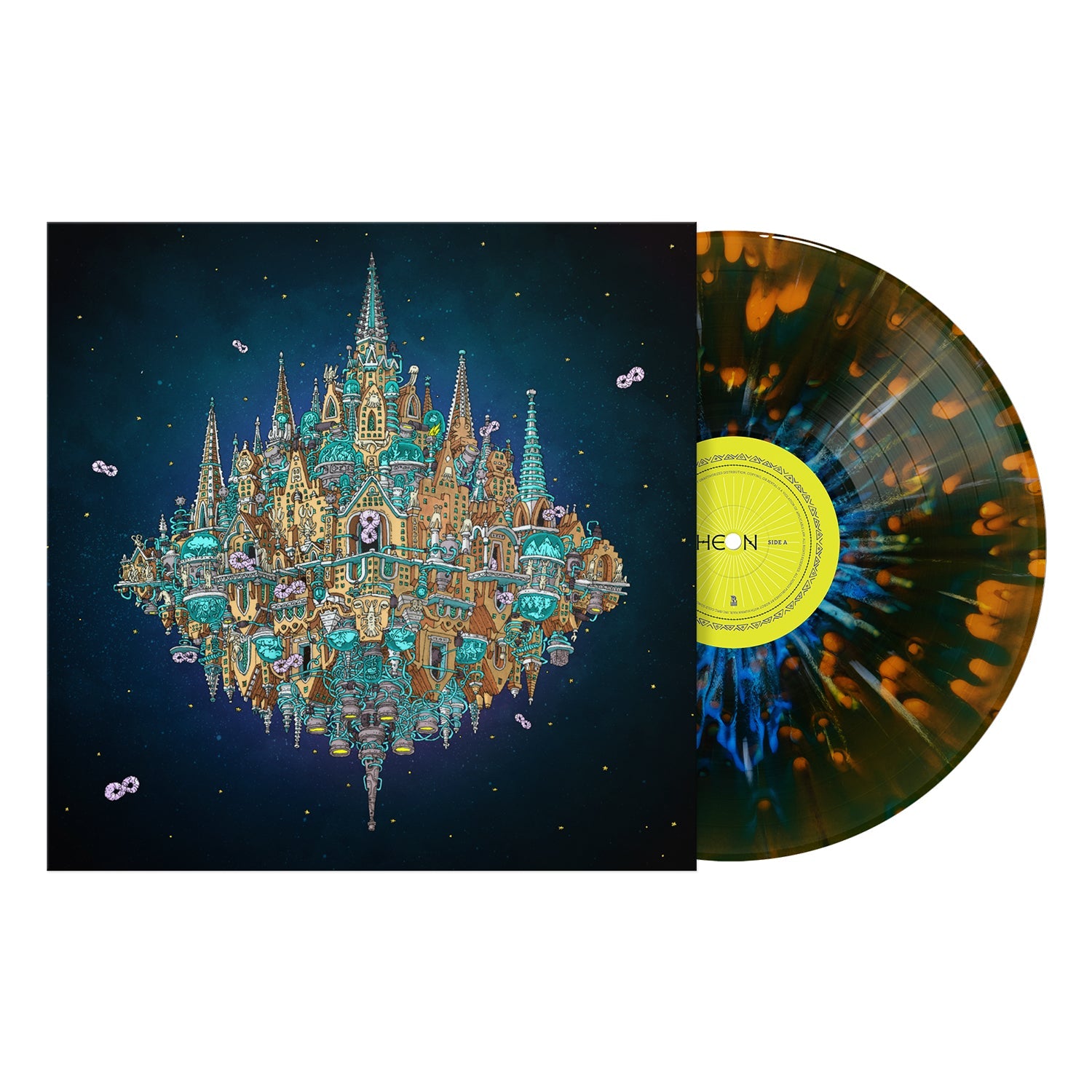 Pantheon: Gatefold Cobalt Orange Crush Smush White Cobalt Splatter Vinyl 2LP