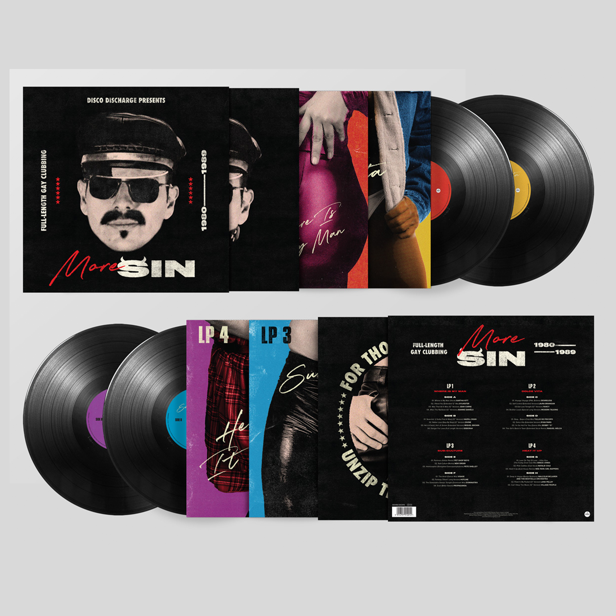 Disco Discharge presents More Sin - Box Of Sin 2: Limited Vinyl 4LP Box Set