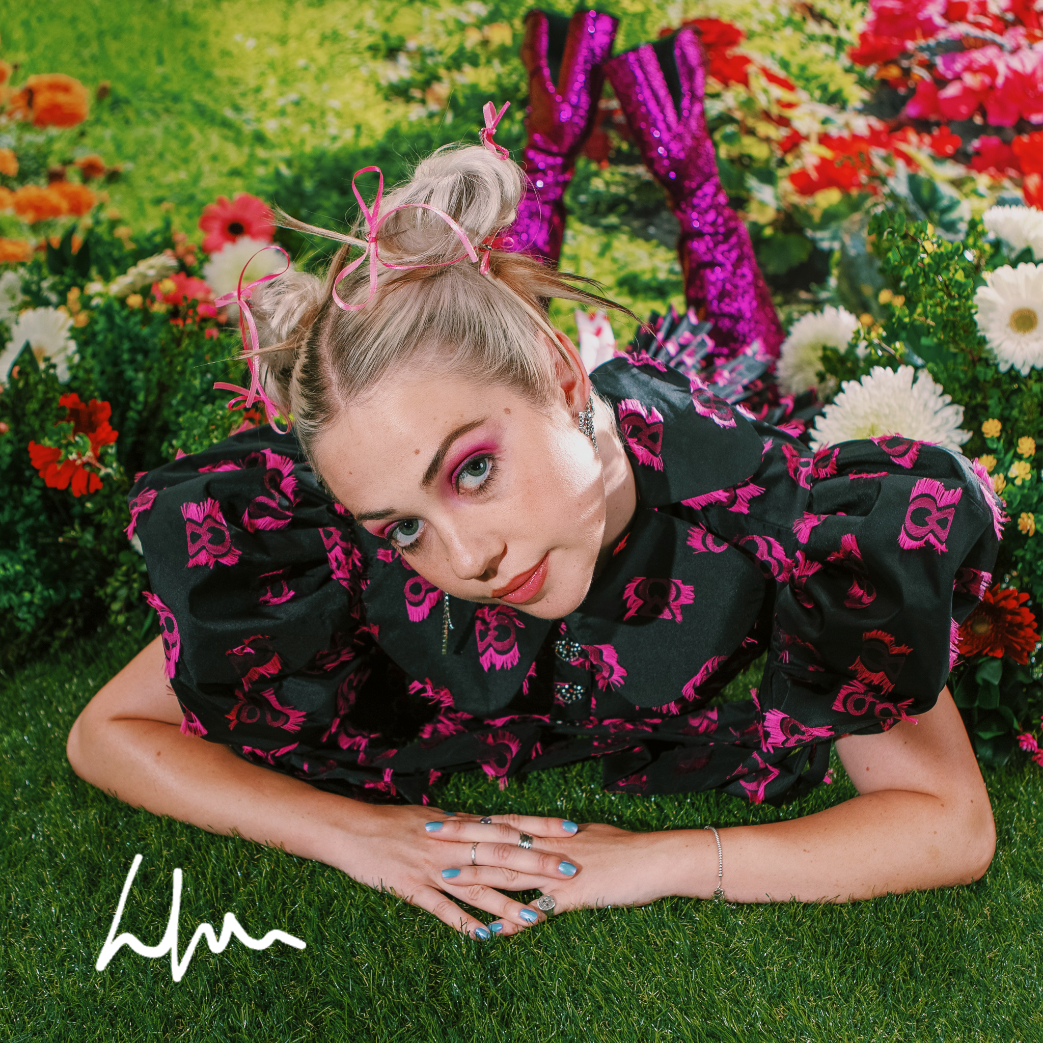 girlfriend material: Sky Blue Vinyl LP + Signed Print