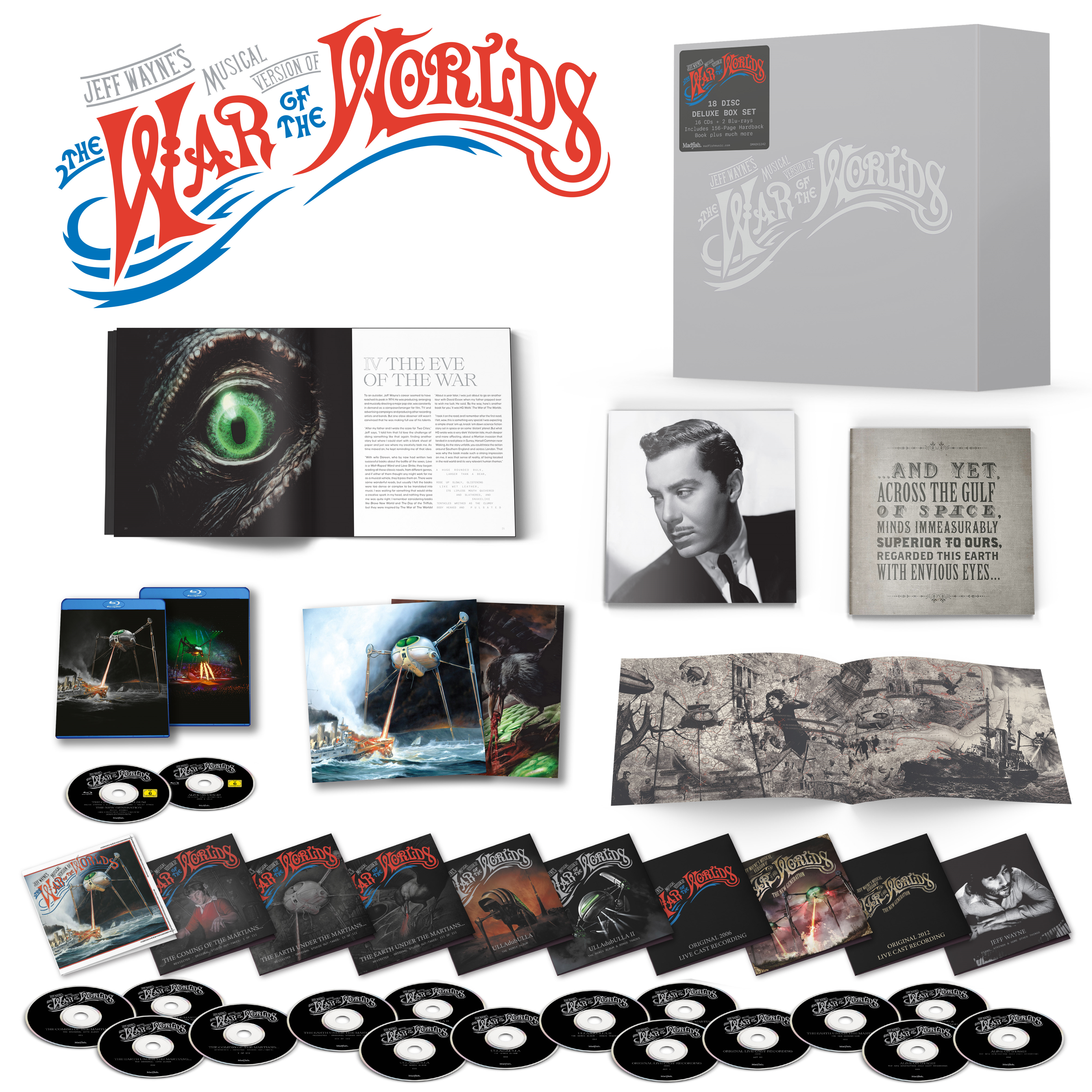 Jeff Wayne's Musical Version of the War of the Worlds (The Deluxe Collectors' Edition): 18 Disc & Book Box Set