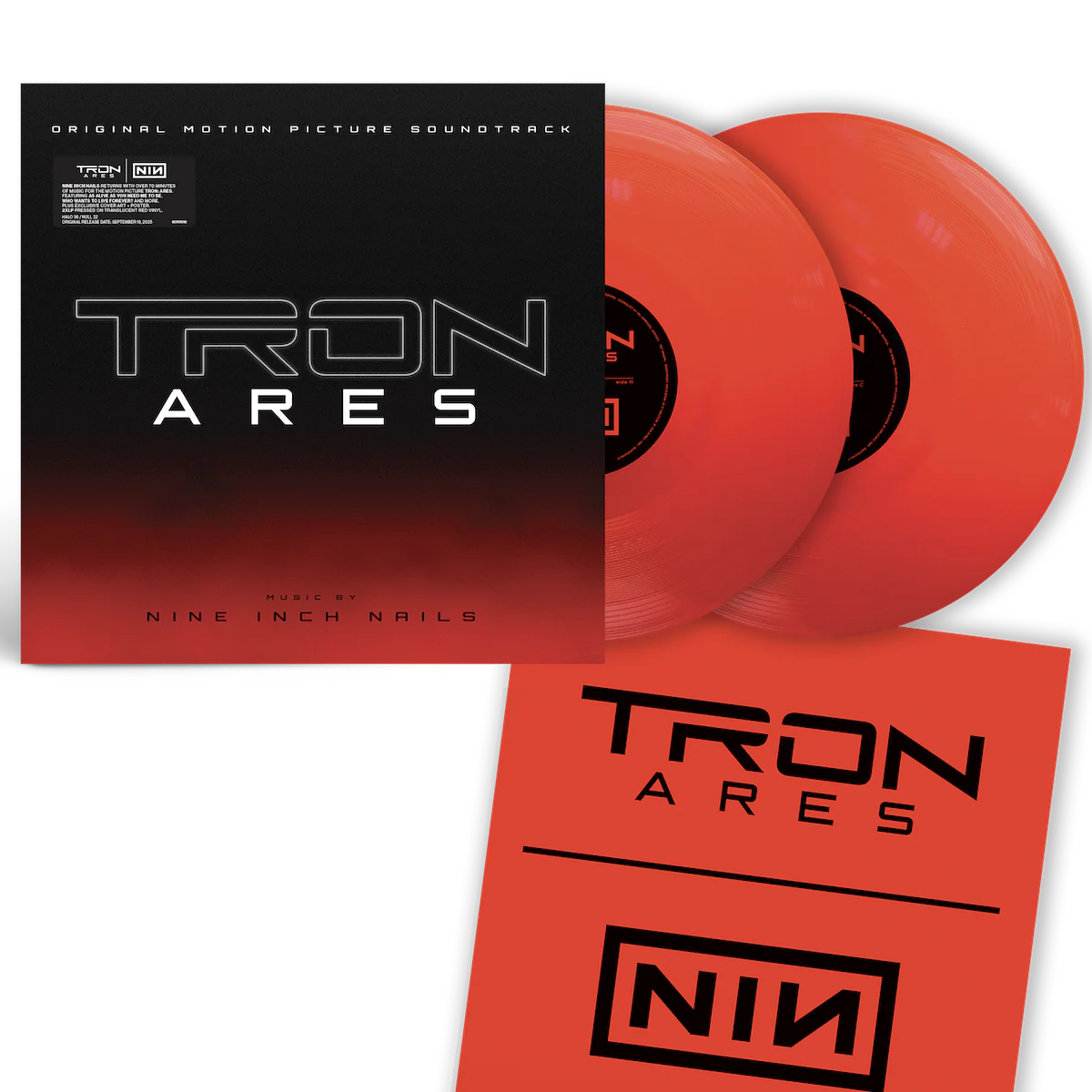 Tron: Ares Soundtrack - Limited Edition Alternative Cover Red Vinyl + Poster