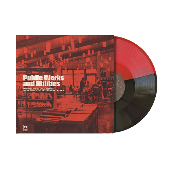 Public Works and Utilities: Transparent Red and Black Half & Half Vinyl LP