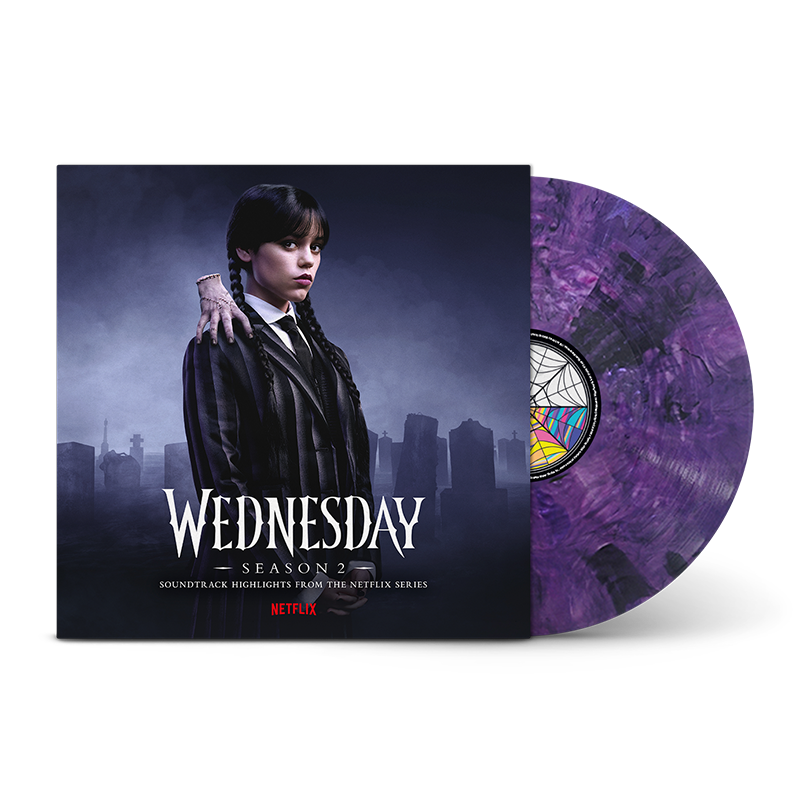 Wednesday - Season 2 (Original Soundtrack from the Netflix Series): Purple and Black Blended Transparent Vinyl LP