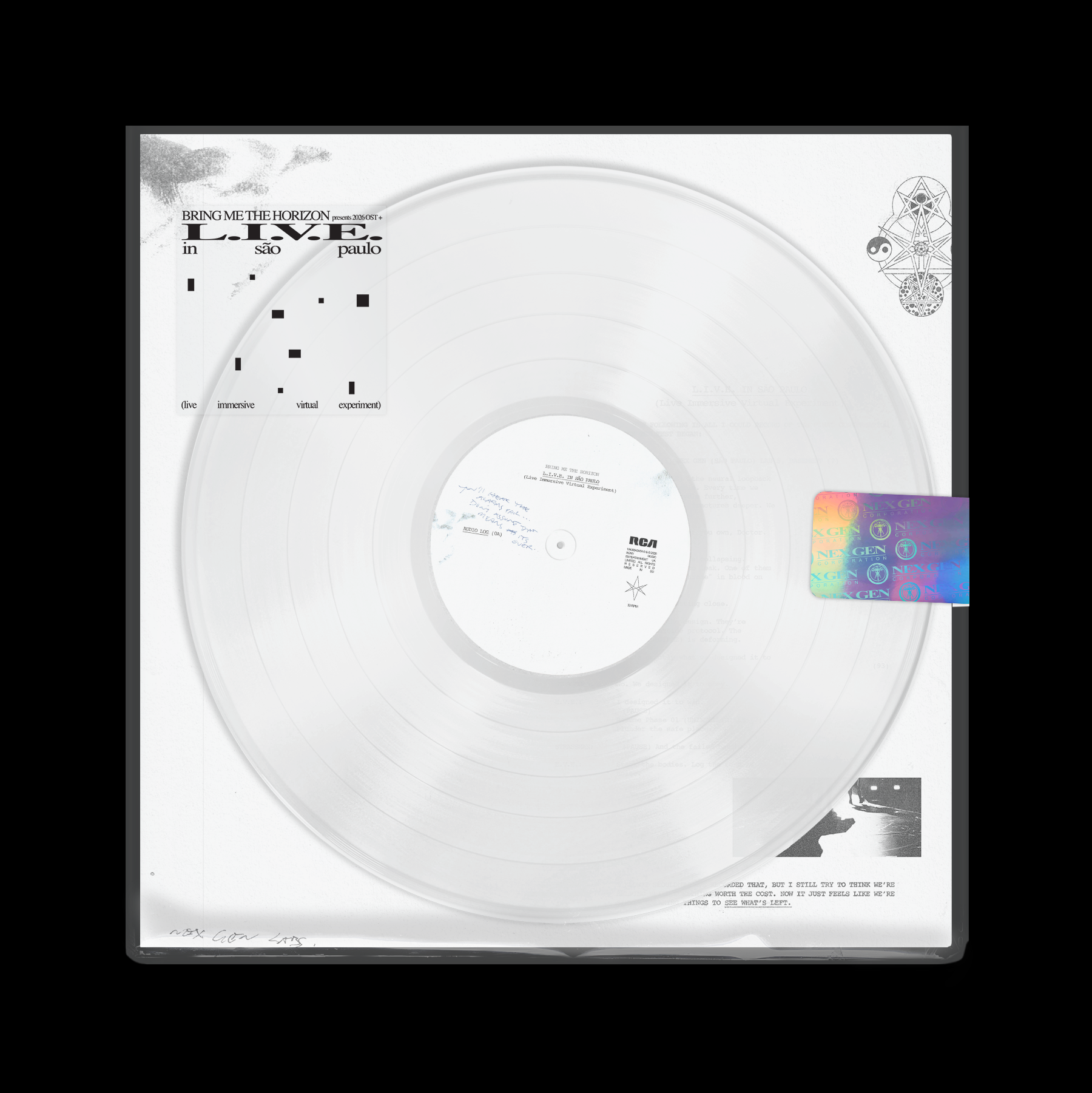 L.I.V.E. in São Paulo: Crystal Clear Vinyl 2LP