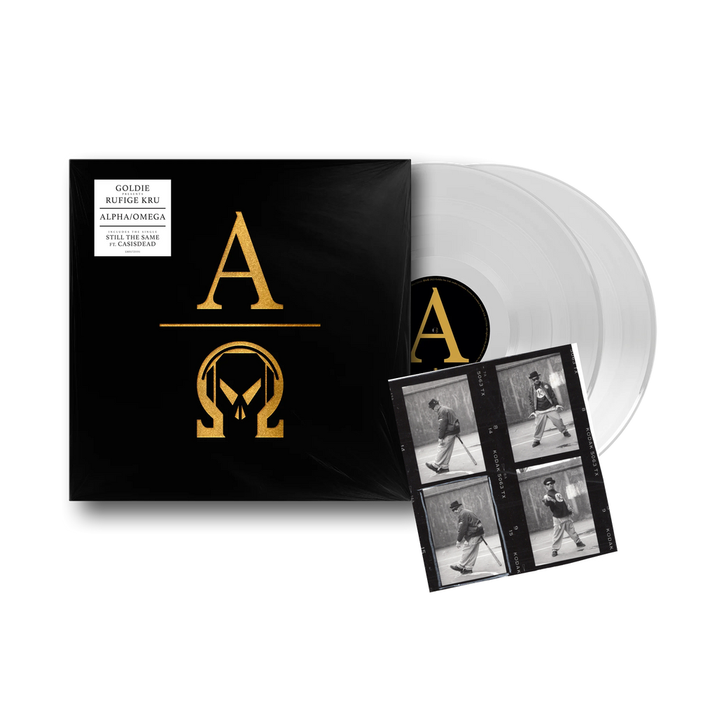 Alpha Omega: White Vinyl 2LP & Exclusive Print Signed By Goldie