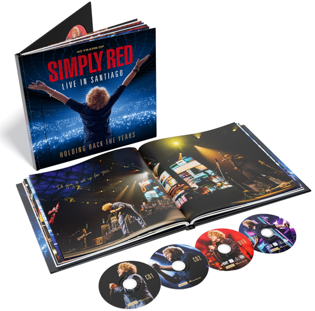 Holding Back the Years: 40 Years of Simply Red, Live in Santiago 2CD, Blu-Ray & DVD Artbook