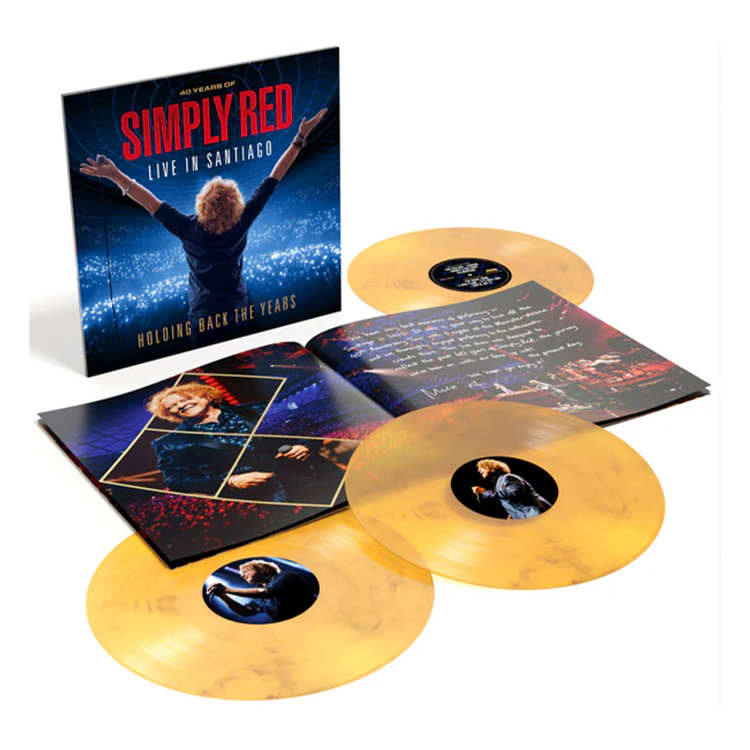 Holding Back The Years: Live In Santiago Yellow & Black Marble Vinyl 3LP