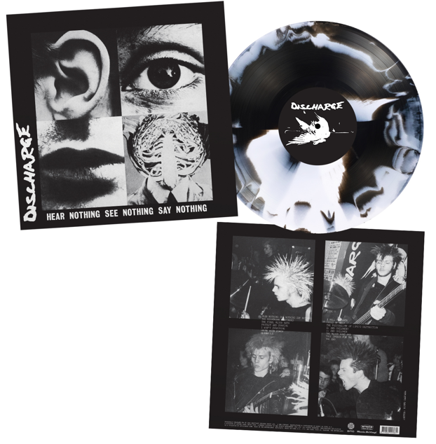 Hear Nothing See Nothing Say Nothing: gatefold Black & White Swirl Vinyl LP