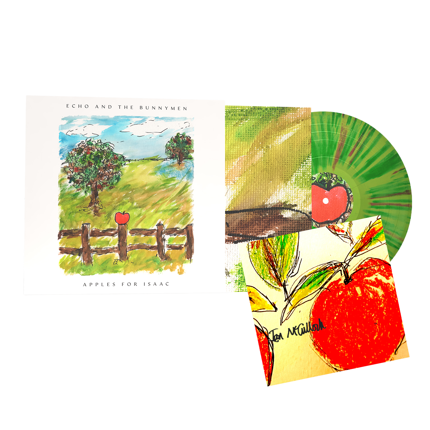 Apples For Isaac: Green Splatter Vinyl LP & Signed Print