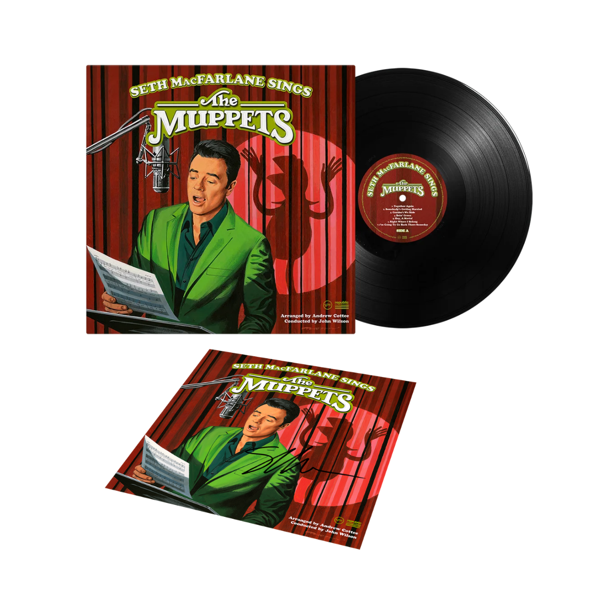 Seth MacFarlane Sings The Muppets - LP & Signed Print