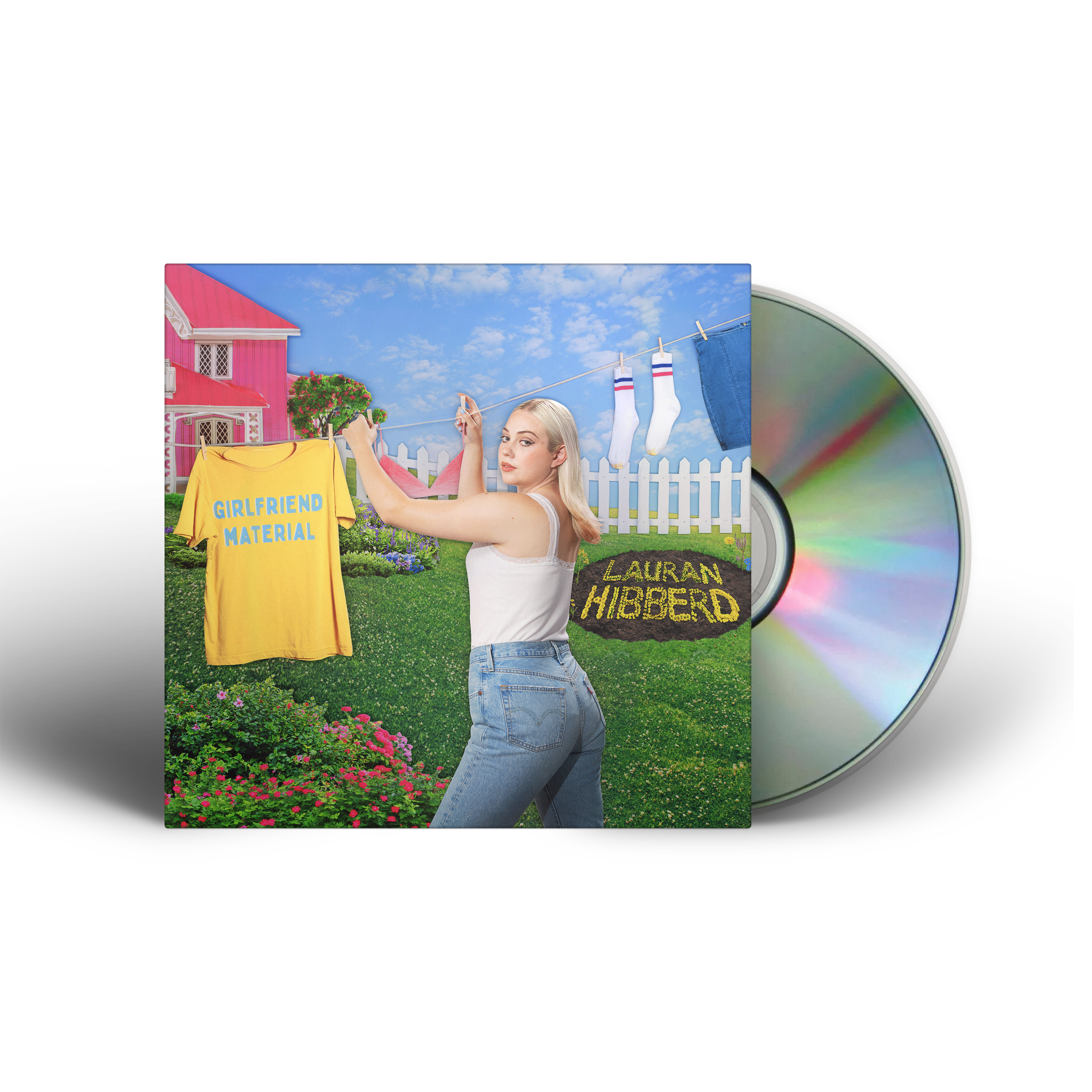 girlfriend material: Clear Vinyl LP, CD + Signed Print
