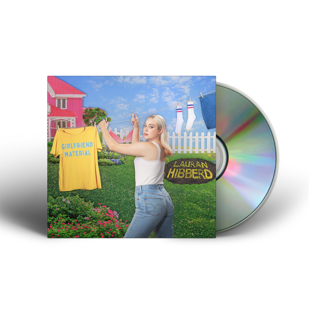 girlfriend material: Sky Blue + Clear Vinyl LP, CD, T-Shirt + Signed Print