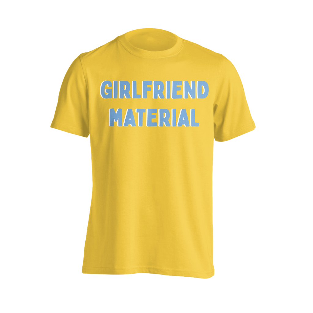 girlfriend material: Clear Vinyl LP, T-Shirt + Signed Print