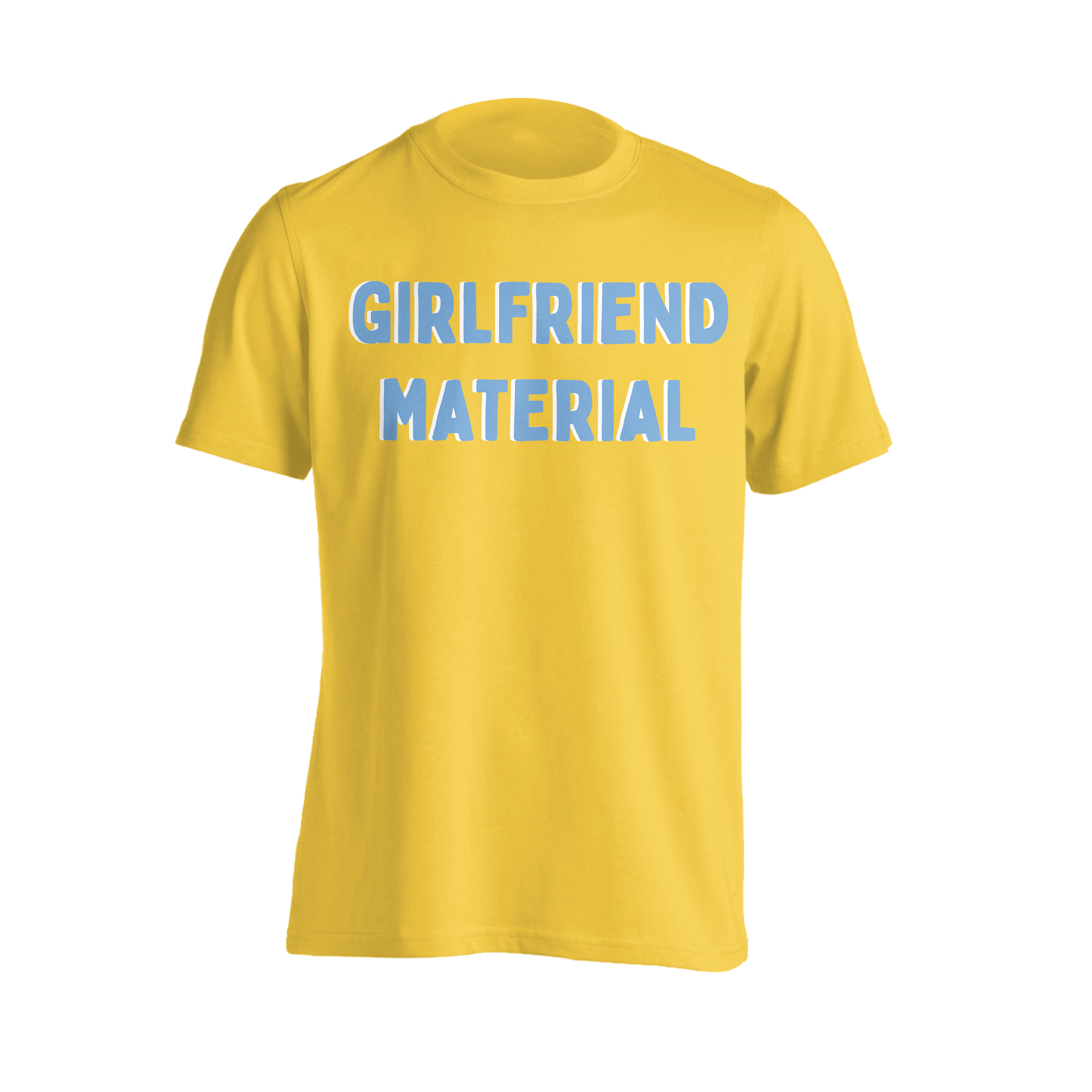 girlfriend material: Sky Blue + Clear Vinyl LP, CD, T-Shirt + Signed Print