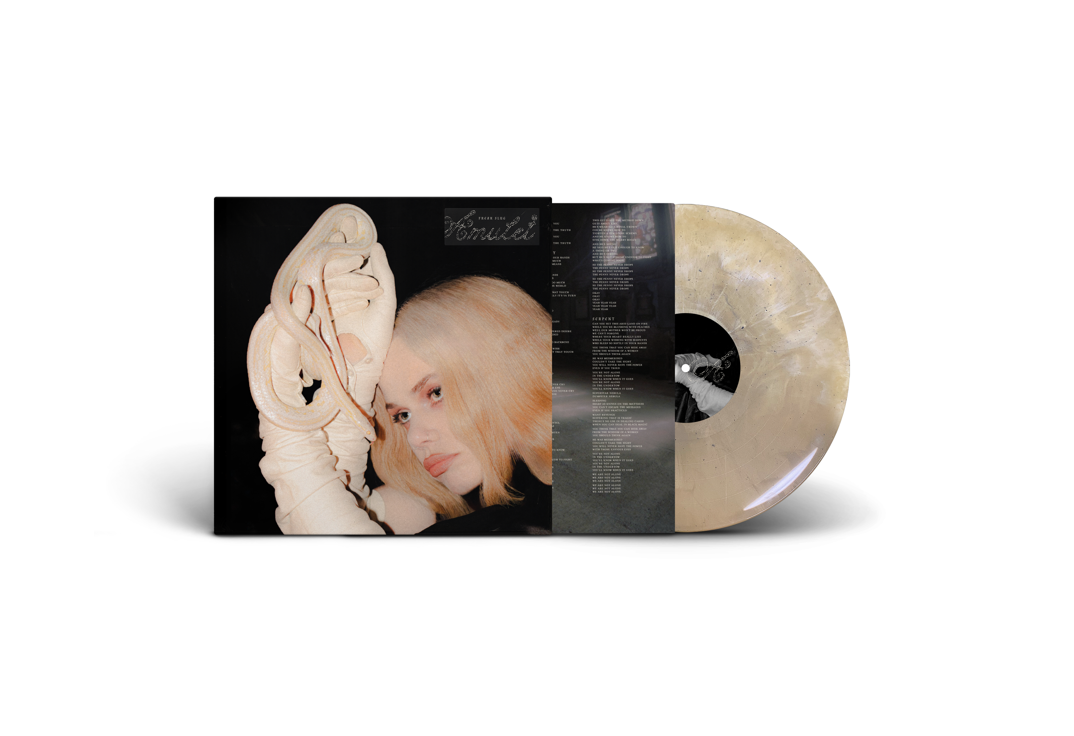Amulet: Snake Skin Gold Colored Vinyl in Single Jacket with Printed Inner Sleeve Vinyl LP