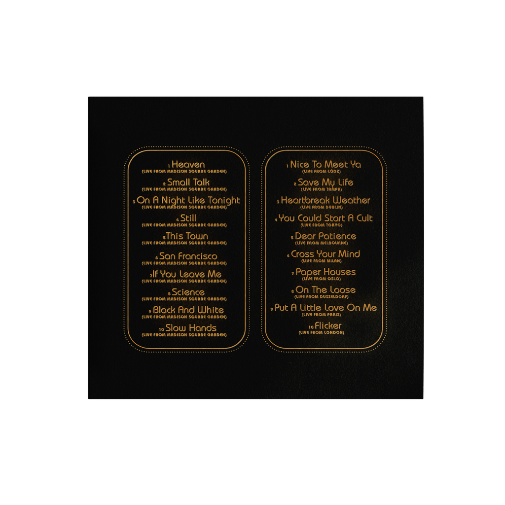 The Show: Live On Tour CD