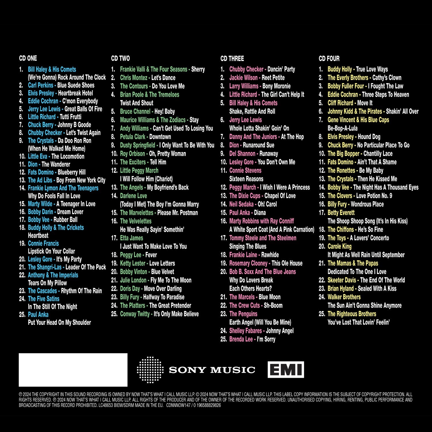 NOW That’s What I Call Jukebox Classics: 4CD