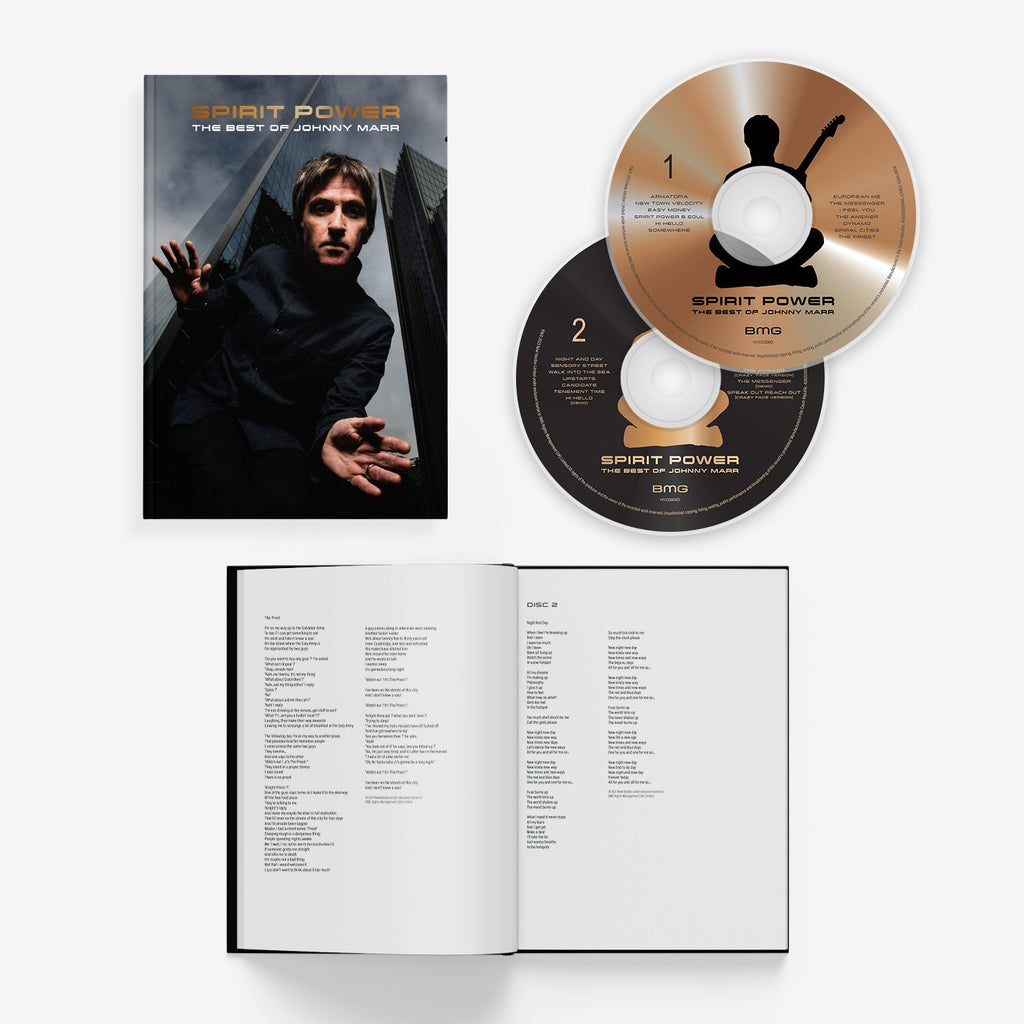 Spirit Power - The Best Of Johnny Marr: Deluxe Hardback Book 2CD