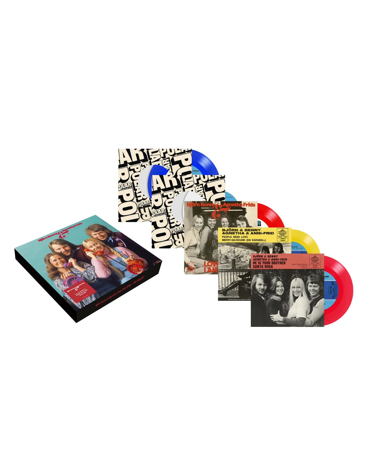 Ring Ring (50th Anniversary): Exclusive 5 x 7" Colour Vinyl Box Set