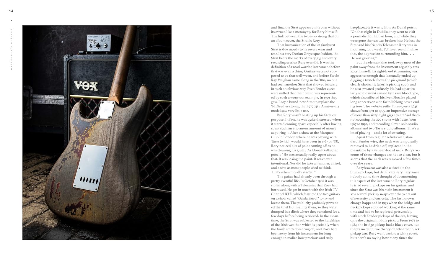 Gallagher's Guitars: The Rory Gallagher Collection Hardback Book