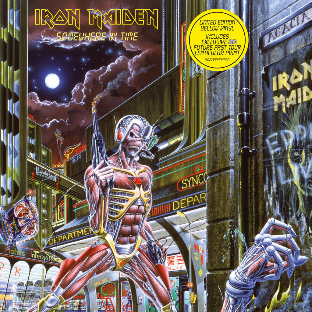 Somewhere In Time: Limited Yellow Vinyl LP w/ Tour Lenticular