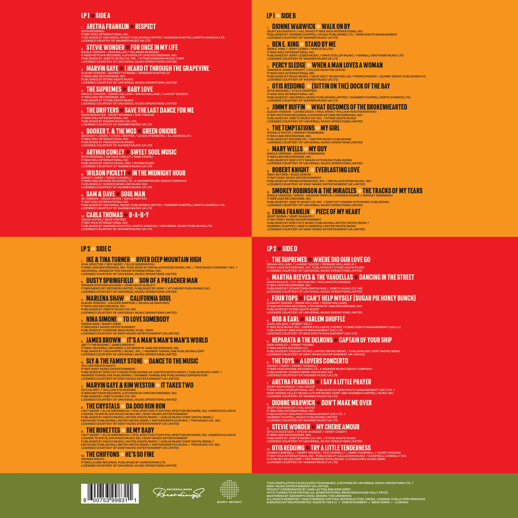 60s Soul Classics: Vinyl 2LP