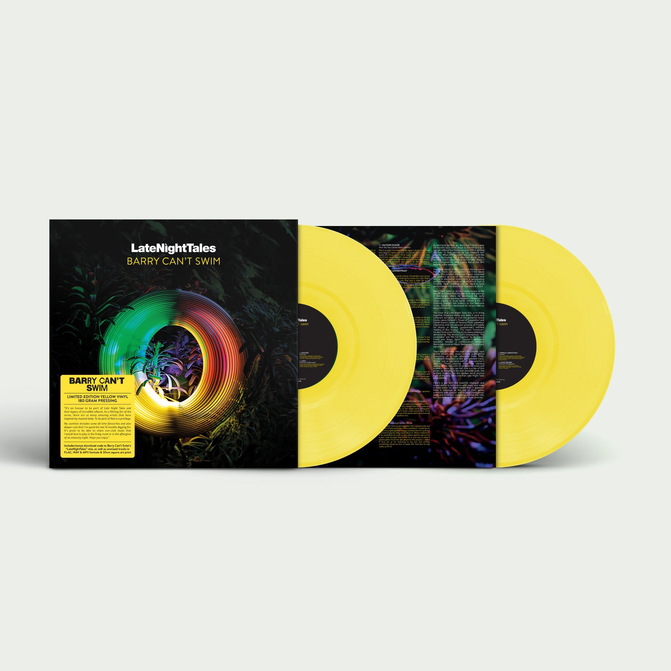 Late Night Tales Barry Can’t Swim: Yellow Vinyl 2LP