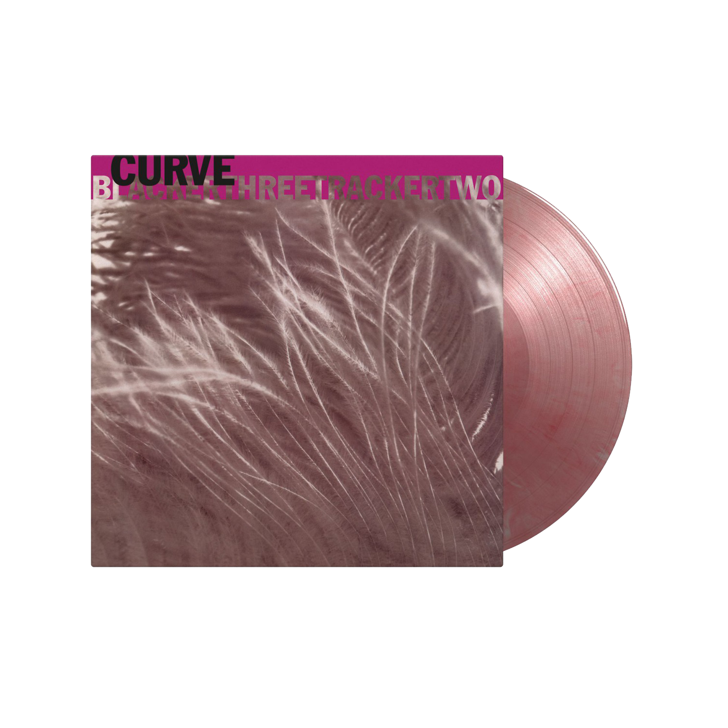 Blackerthreetrackertwo: Silver + Red Marbled Vinyl EP