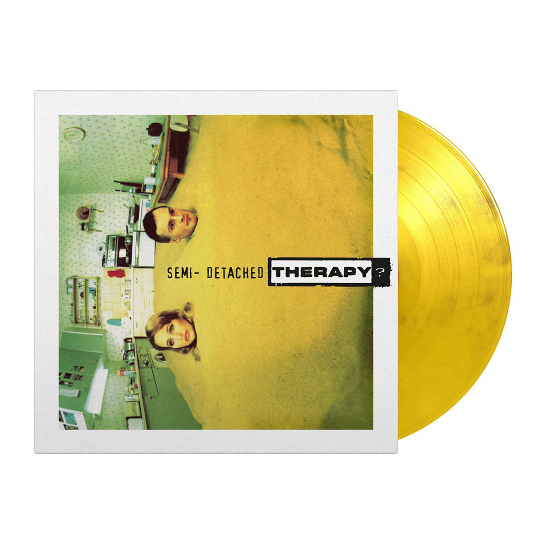 Semi-Detached: Yellow & Black Marbled Vinyl LP