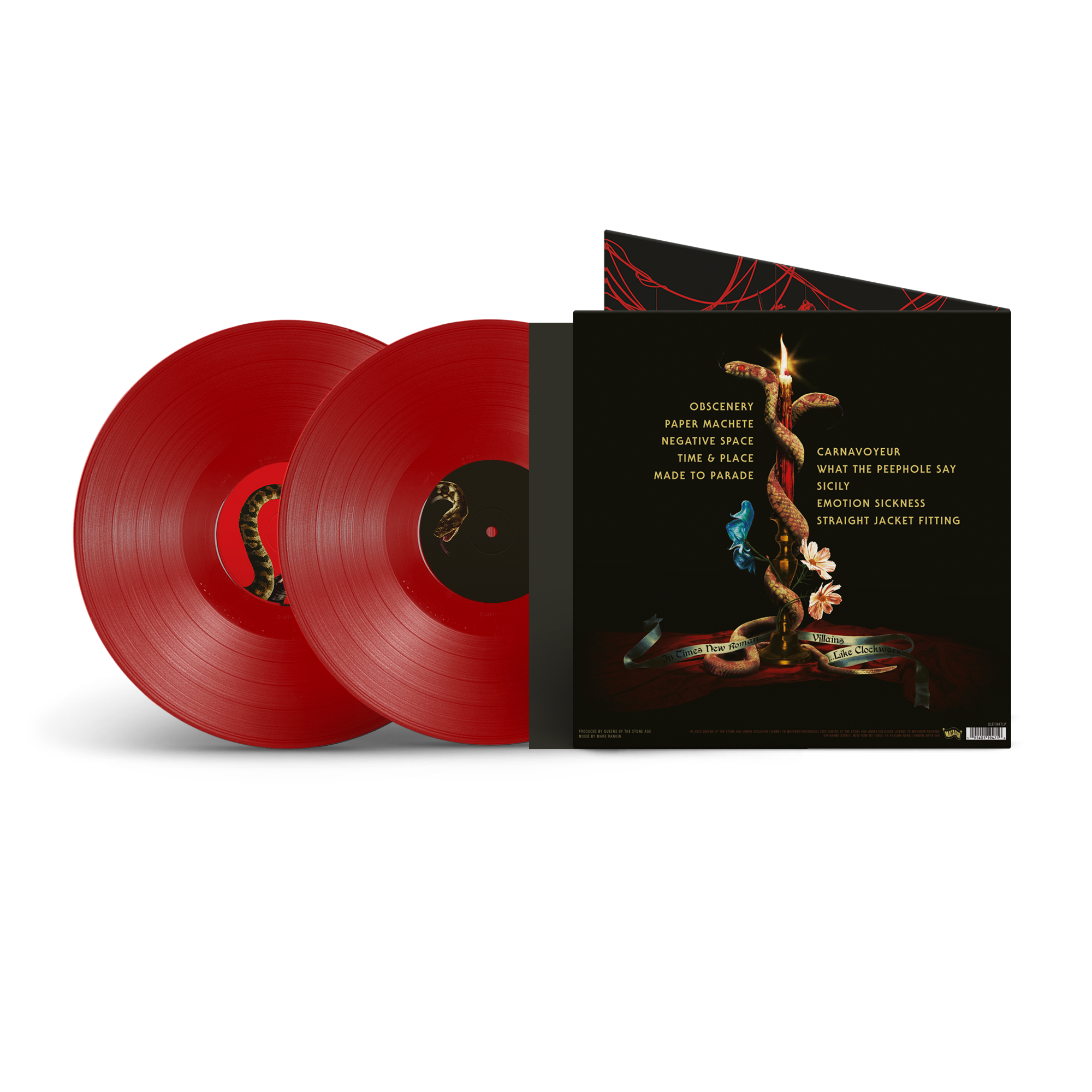 In Times New Roman... Opaque Red 2lp