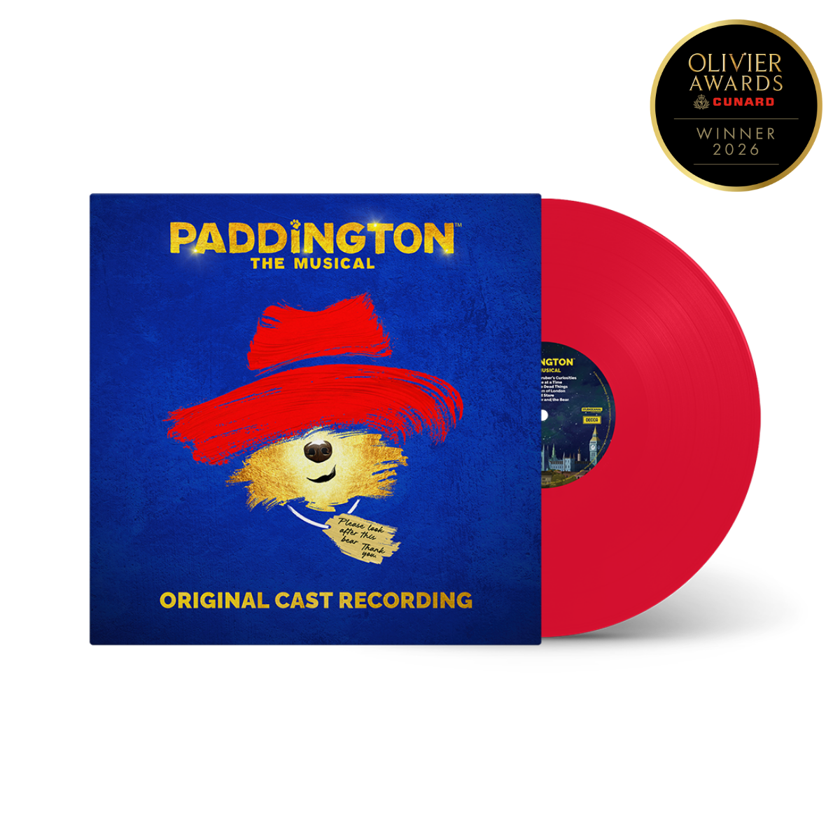 Paddington: The Musical: Original Cast Recording - Red Vinyl