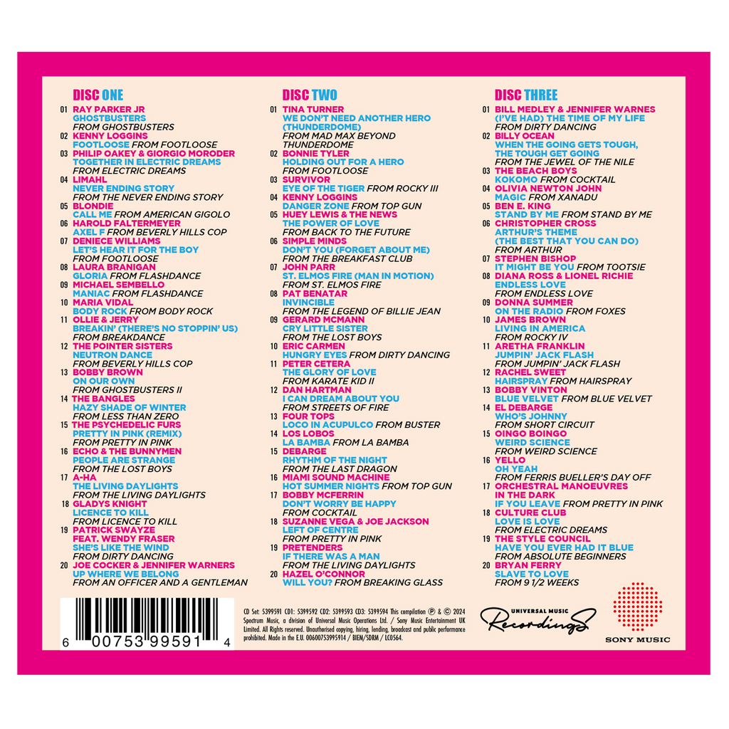 The Best 80s Movies Album In The World... Ever! 3CD