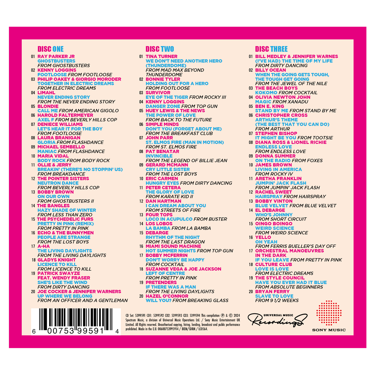The Best 80s Movies Album In The World... Ever! 3CD