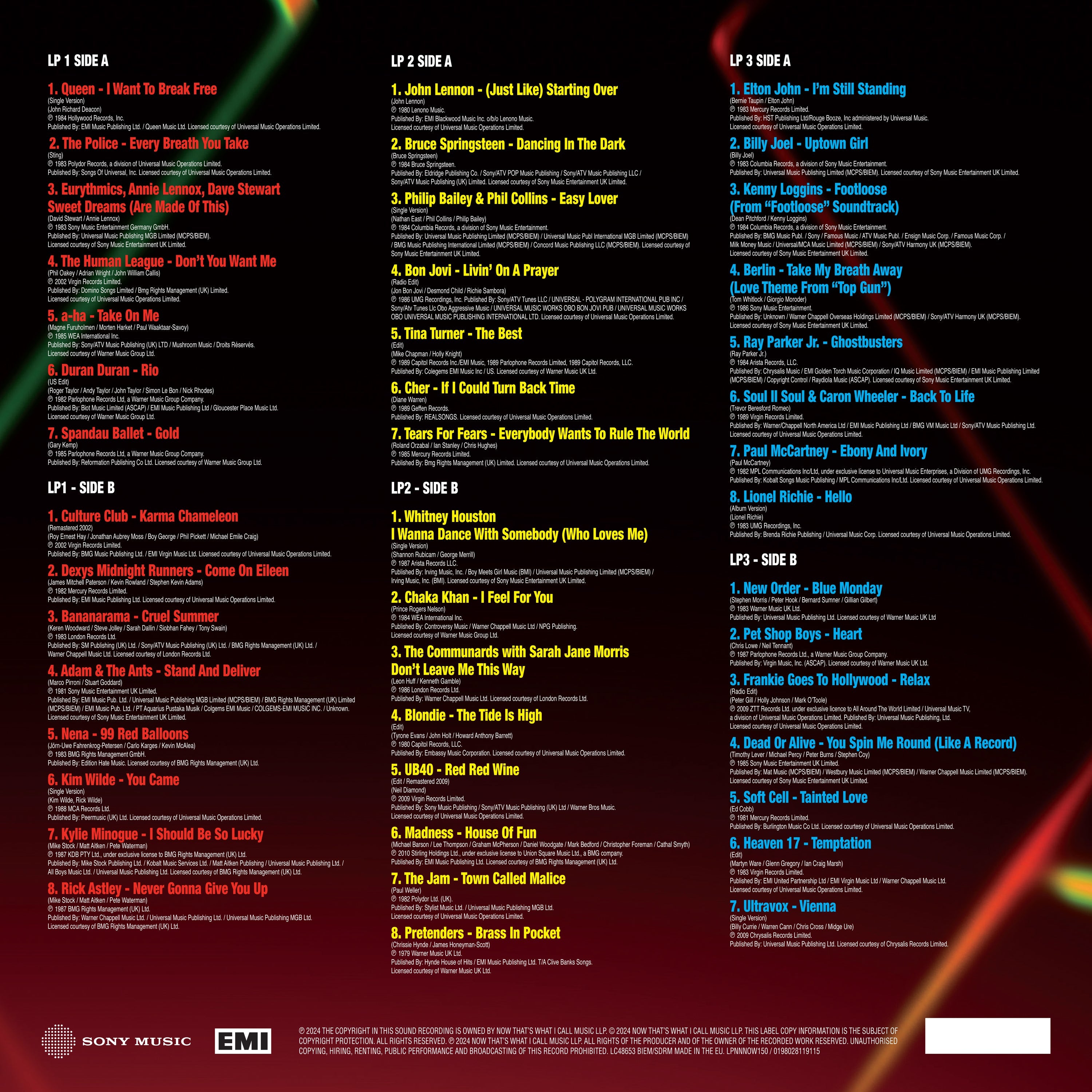NOW That’s What I Call The 80s (3LP)