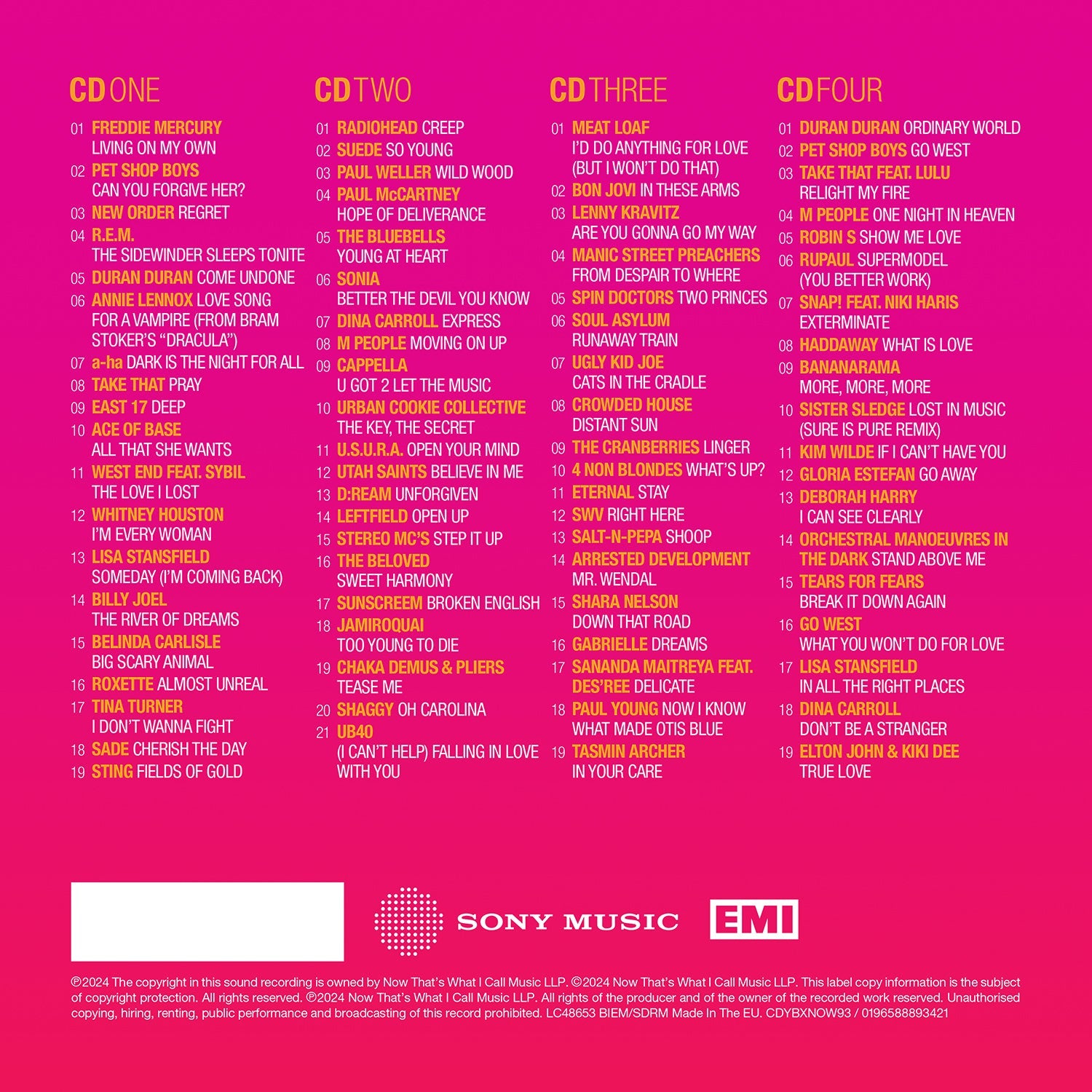 NOW – Yearbook 1993 (Special Edition 4CD)
