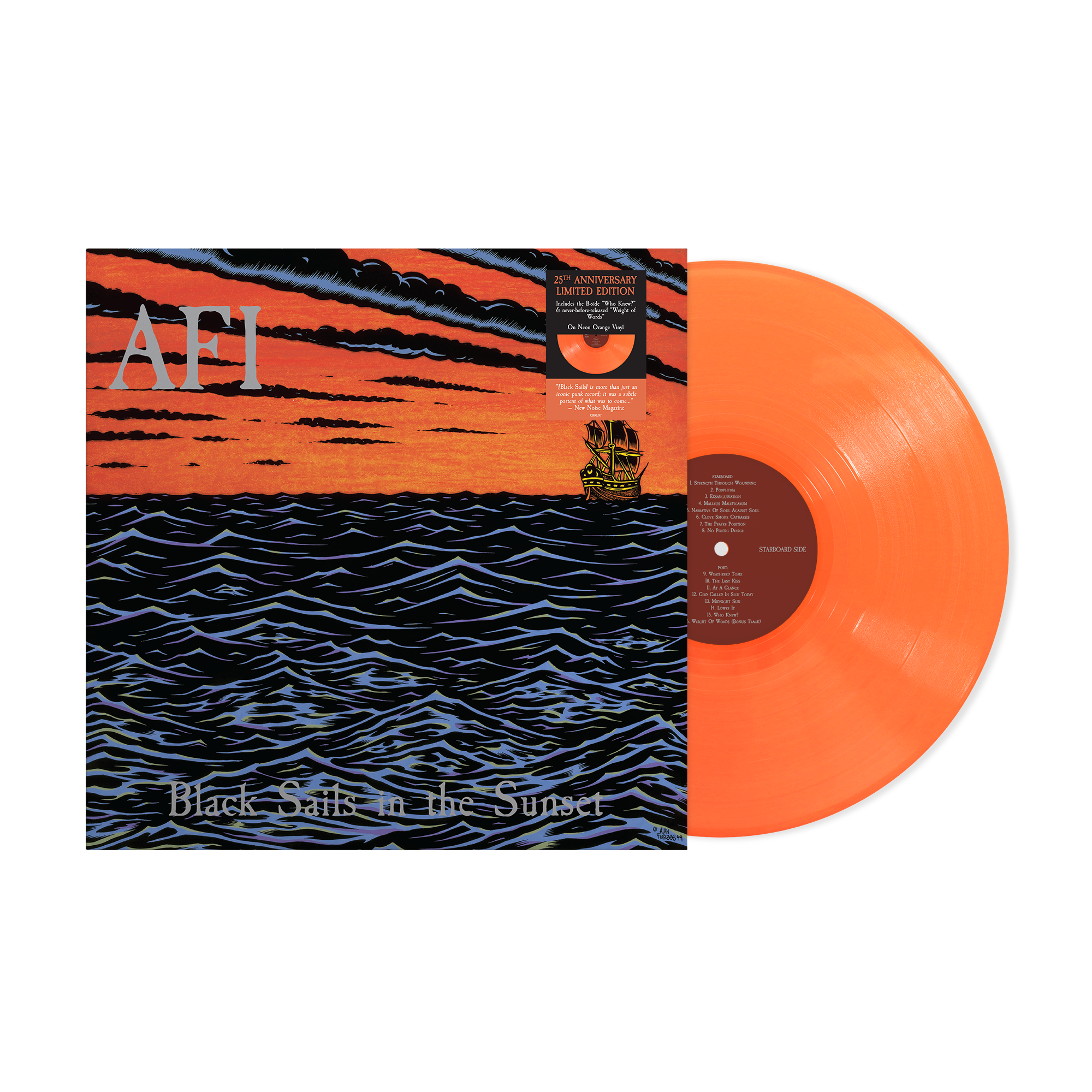 Black Sails In The Sunset: Limited Neon Orange Vinyl LP