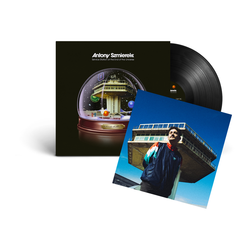 Service Station At The End Of The Universe: Black Vinyl LP + Signed Art Card