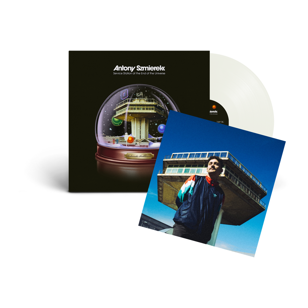 Service Station At The End Of The Universe: Clear Vinyl LP + Signed Art Card