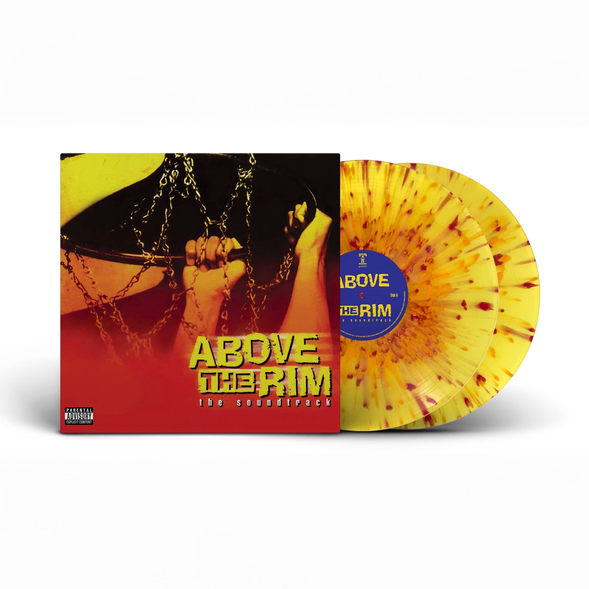 Above The Rim (The Soundtrack - 30th Anniversary): Yellow w/ Orange & Red Splatter Vinyl 2LP