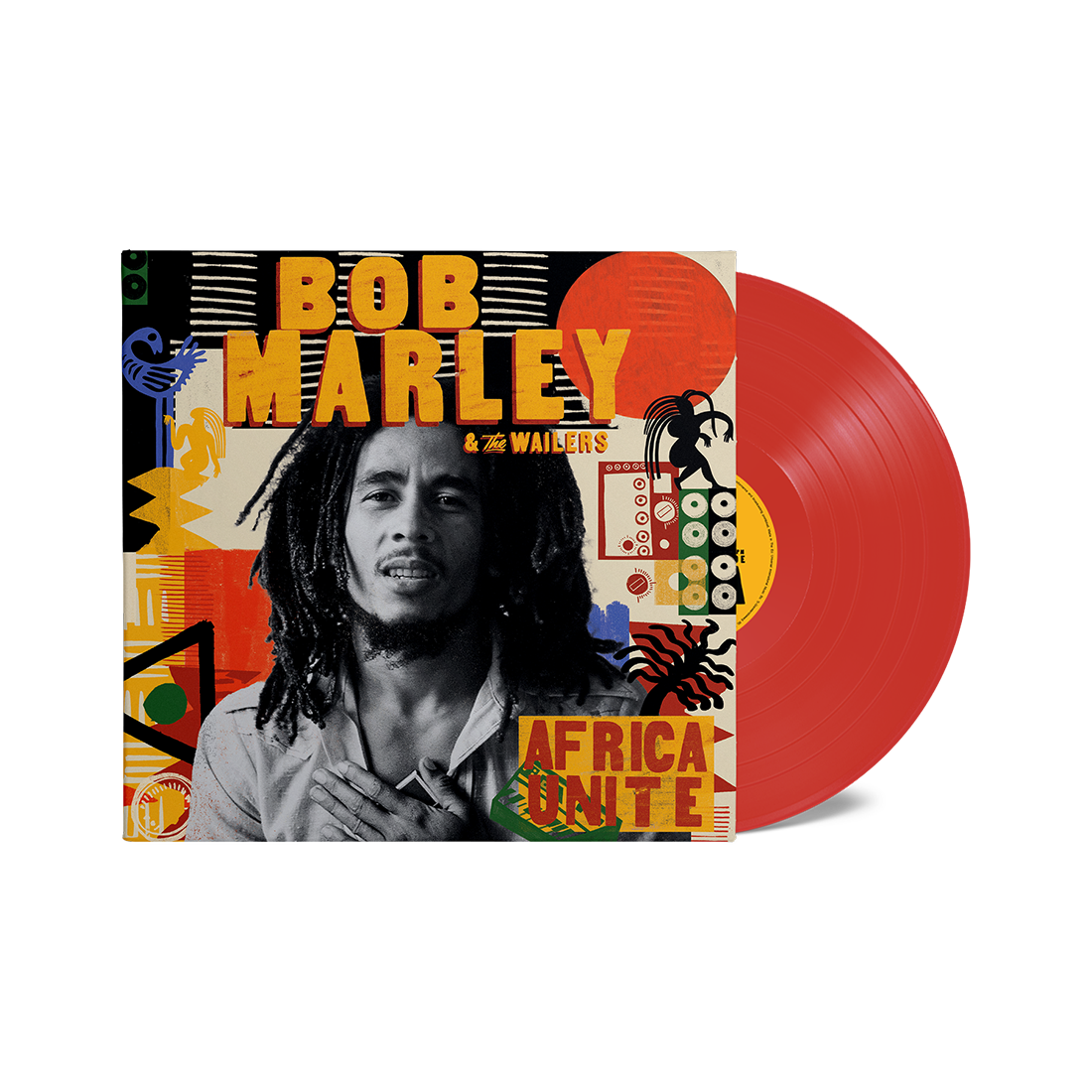 Africa Unite: Limited Red Vinyl LP + Signed Art Card (by Skipp Marley)