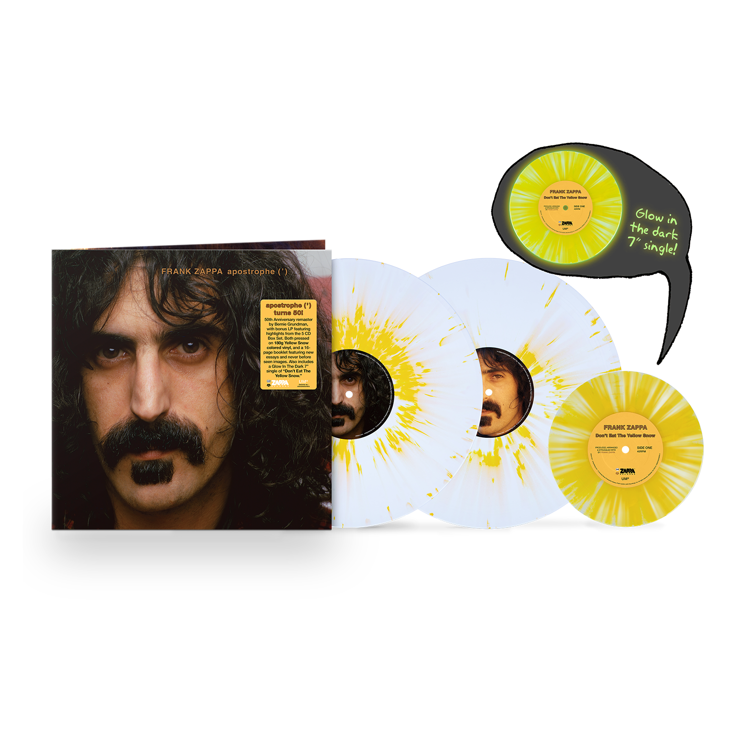 Apostrophe (') - 50th Anniversary Edition: White Splatter Vinyl 2LP