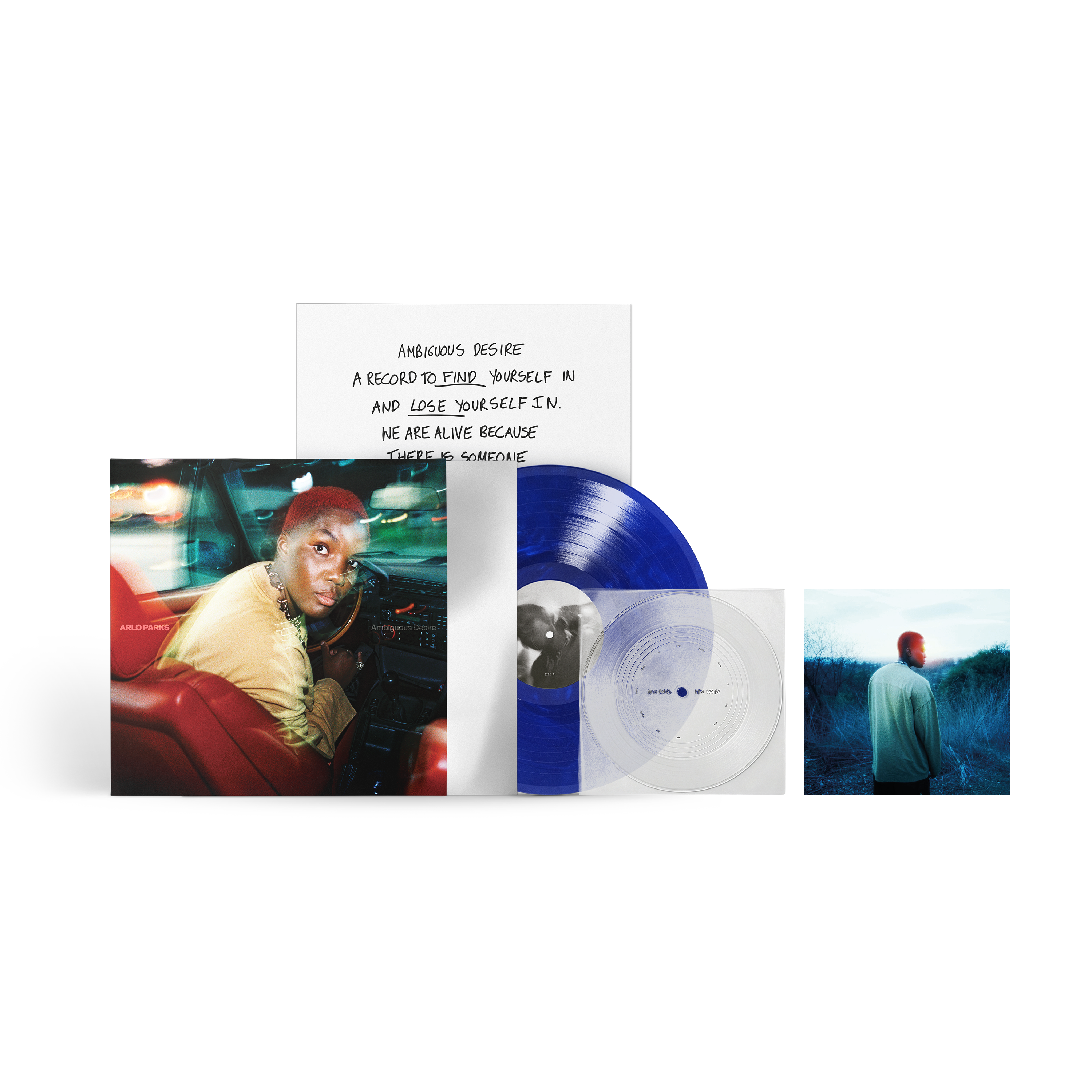 Ambiguous Desire: Marble Blue Vinyl LP & Exclusive Clear 7" Flexi Disc + Signed Print